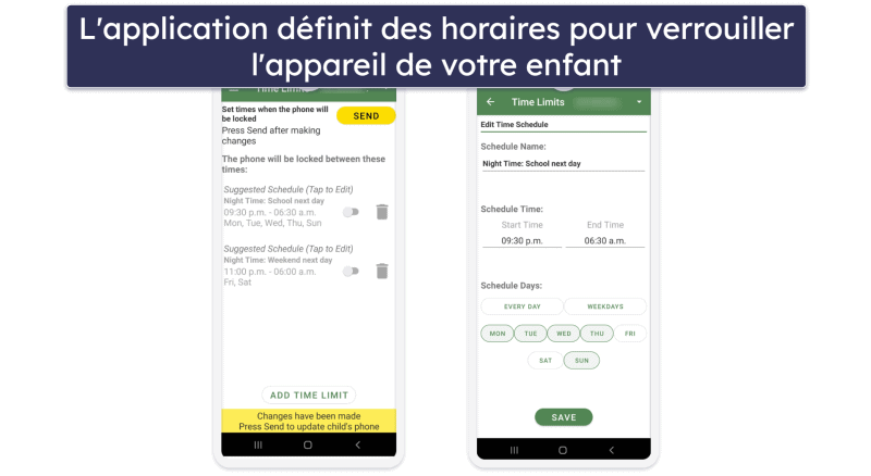 Fonctionnalités de MMGuardian — Tous les éléments de base, plus quelques extras uniques