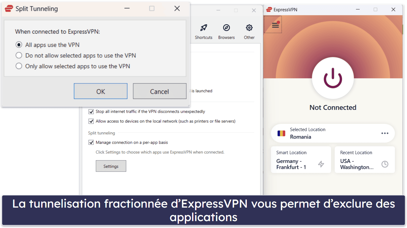 Fonctionnalités supplémentaires : l’un ou l’autre VPN est un excellent choix