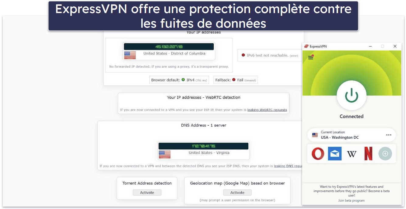 Sécurité : les 2 VPN sont parfaitement sécurisés
