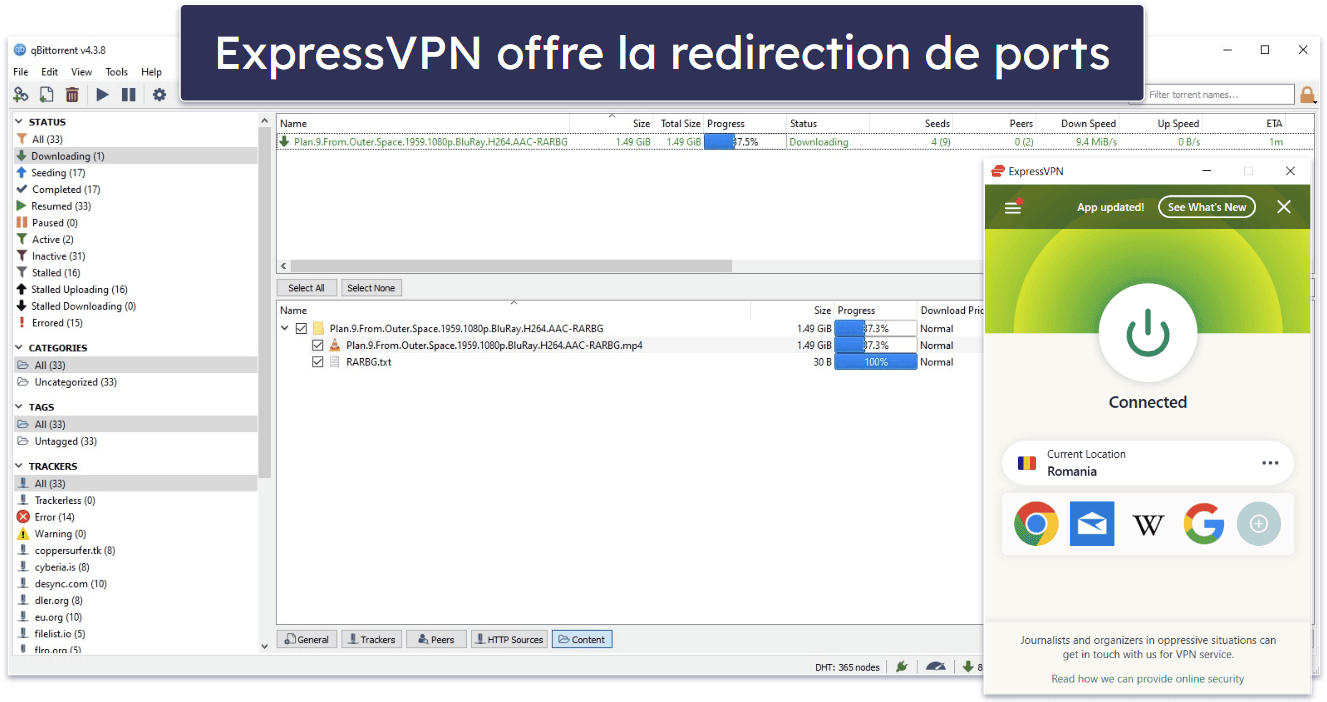 Torrenting : ExpressVPN dispose d’un meilleur réseau