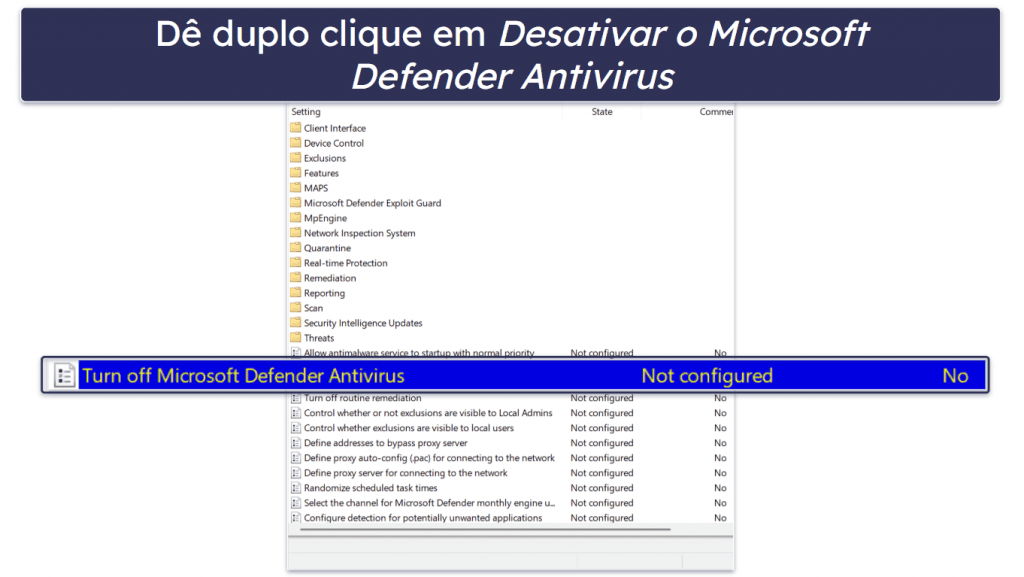 Como parar o serviço Microsoft Defender Antivirus em 2026