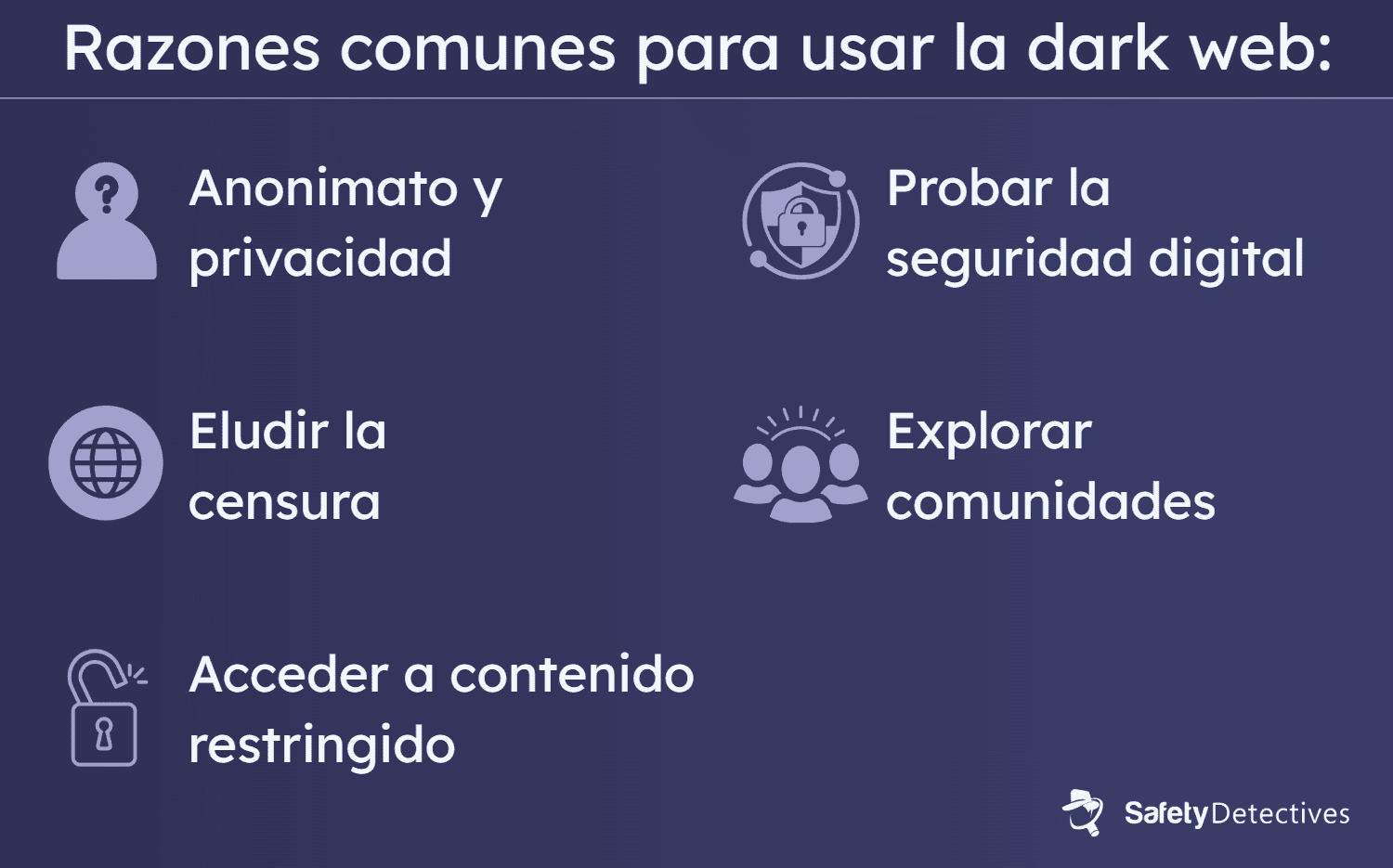 ¿Por qué la gente usa la Dark Web?