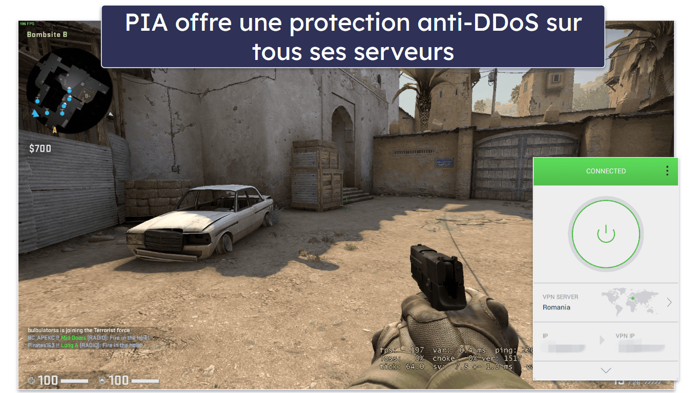 Gaming : les deux VPN offrent une excellente expérience