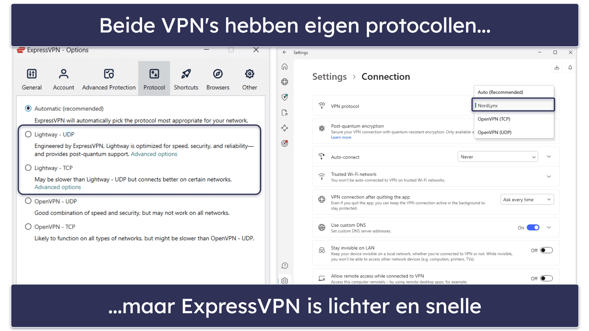 Beveiliging: Beide VPN’s zijn ontzettend veilig