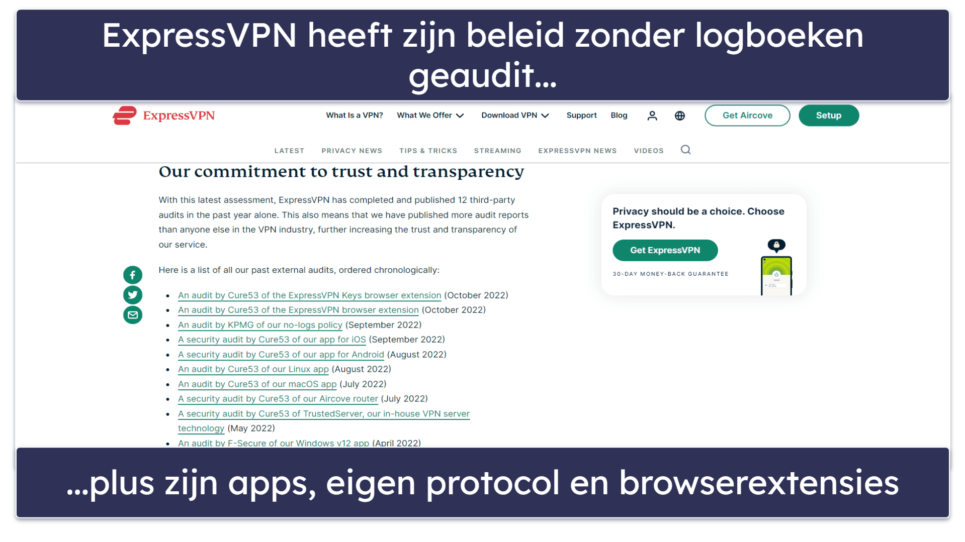 Privacy: Beide providers zijn uitstekende keuzes