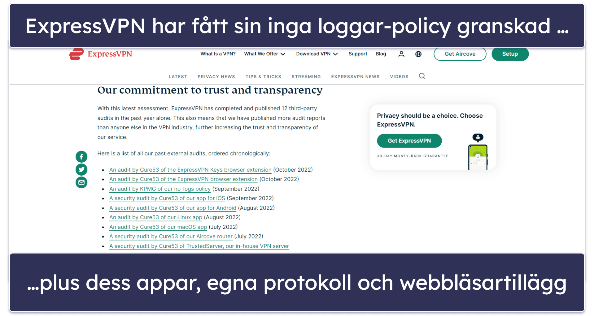 Integritet: Båda leverantörerna är bra alternativ