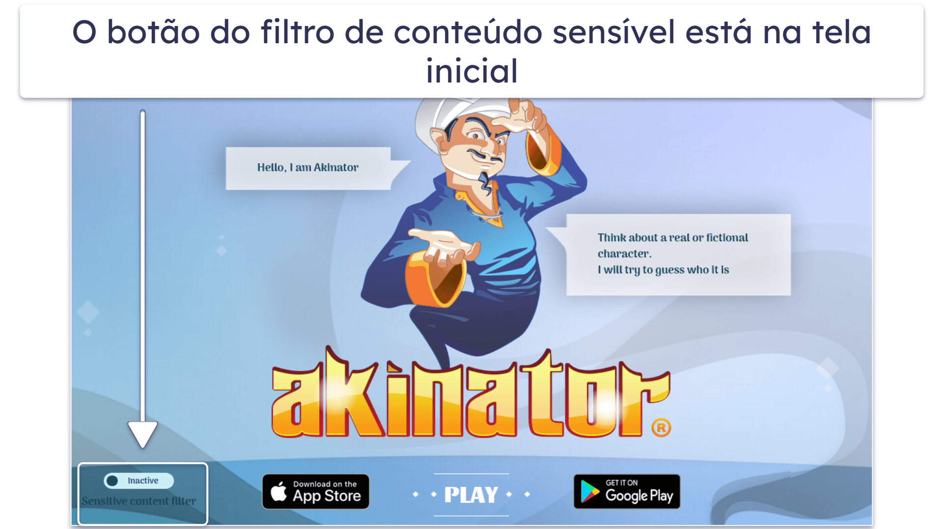 Como manter seus filhos seguros no Akinator