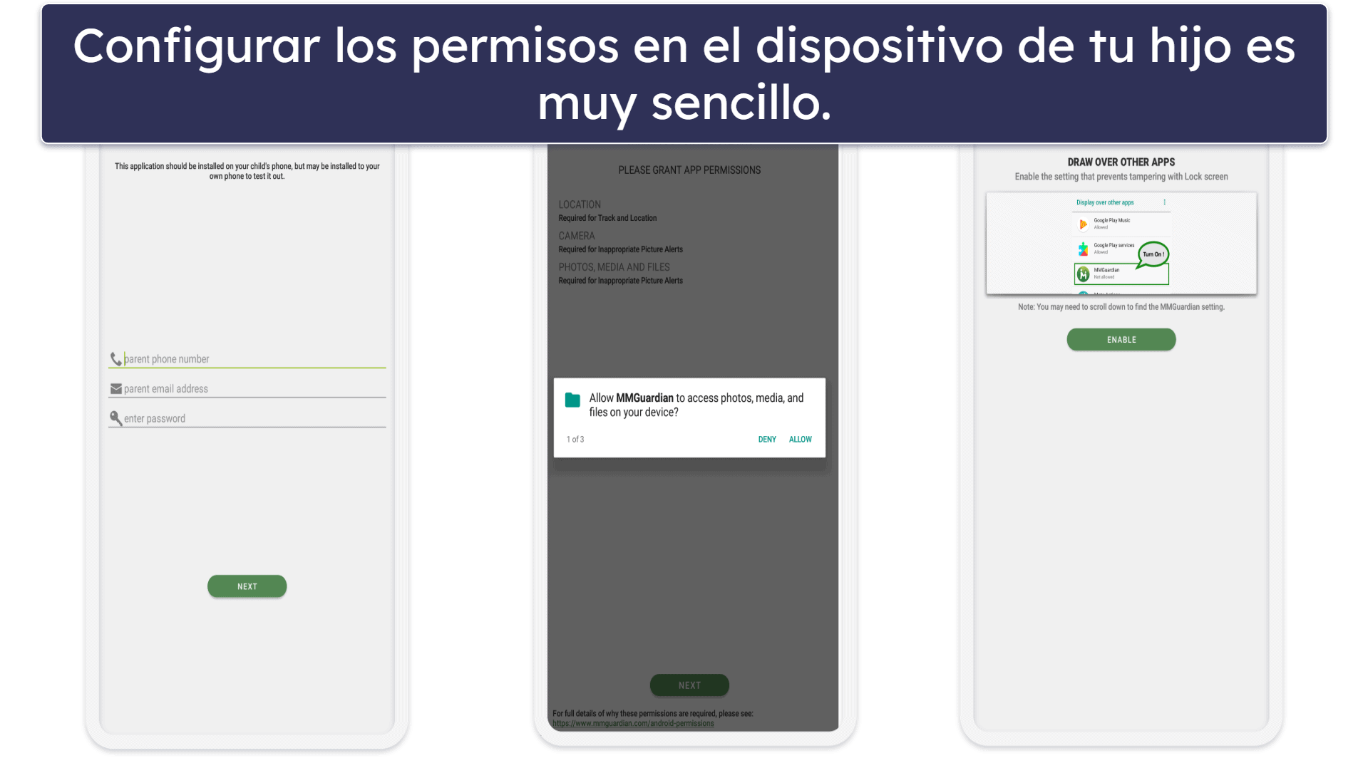 Instalación y configuración de MMGuardian: muy sencilla para padres e hijos