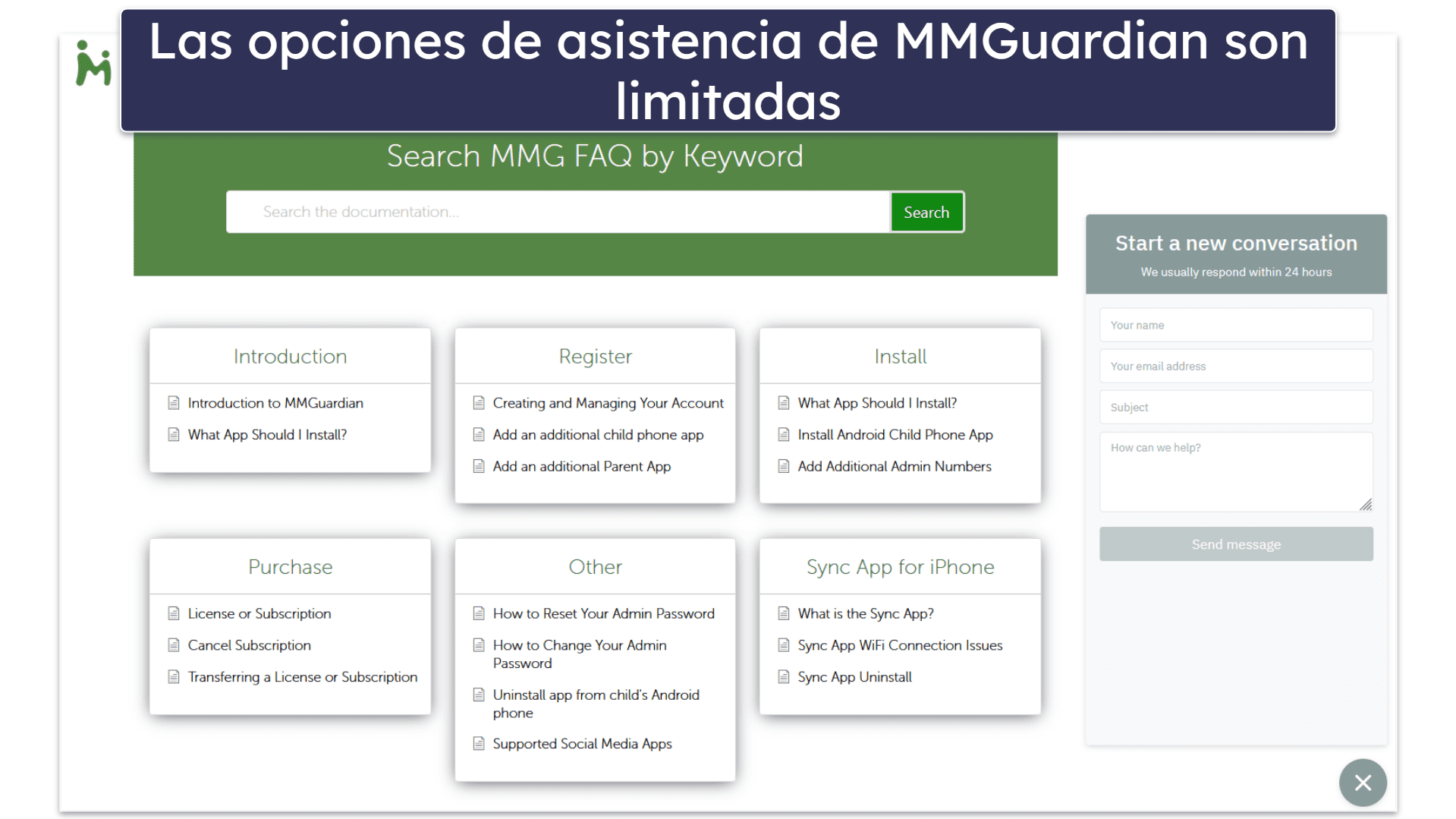 Reseña de MMGuardian: atención al cliente de MMGuardian; funcional (pero nada especial)