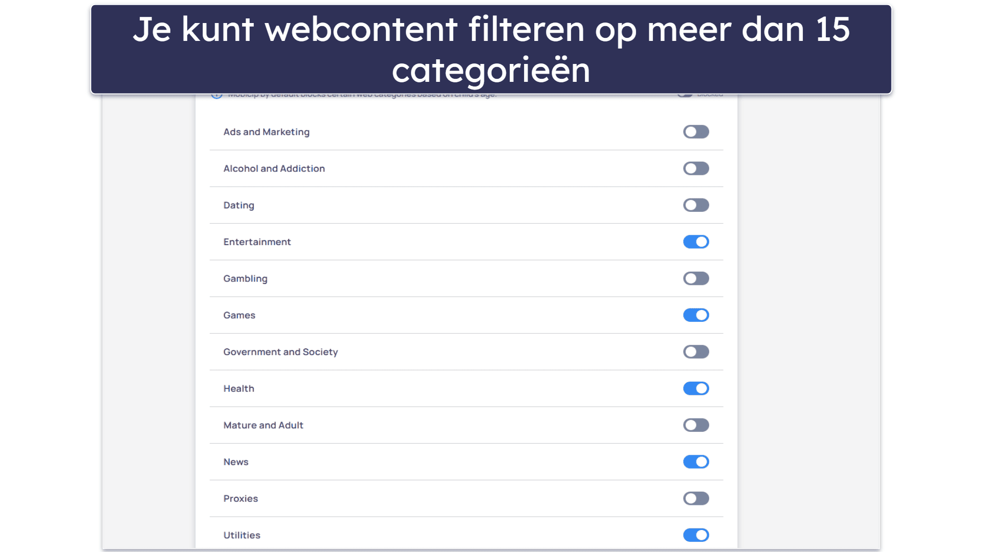5. Mobicip — Personaliseerbare webfilters voor Windows