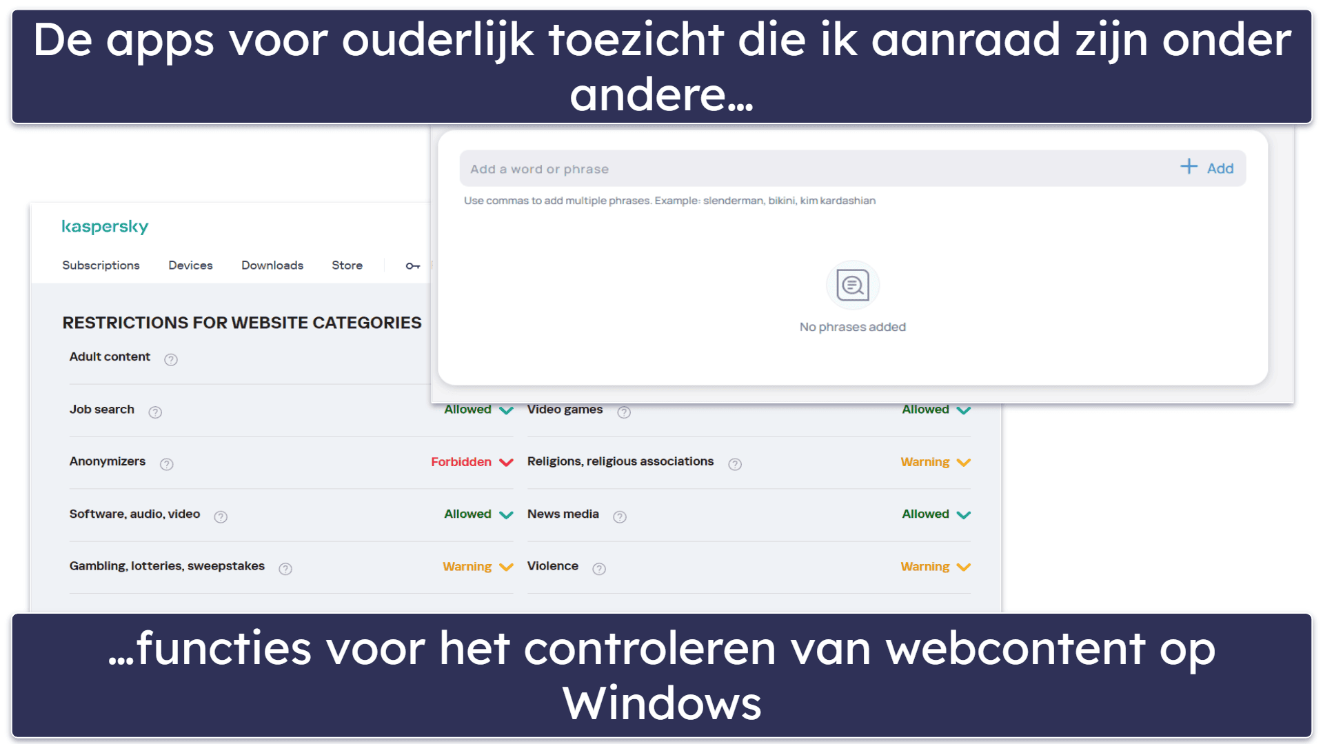 Testmethodologie: Vergelijkings- en rangschikkingscriteria