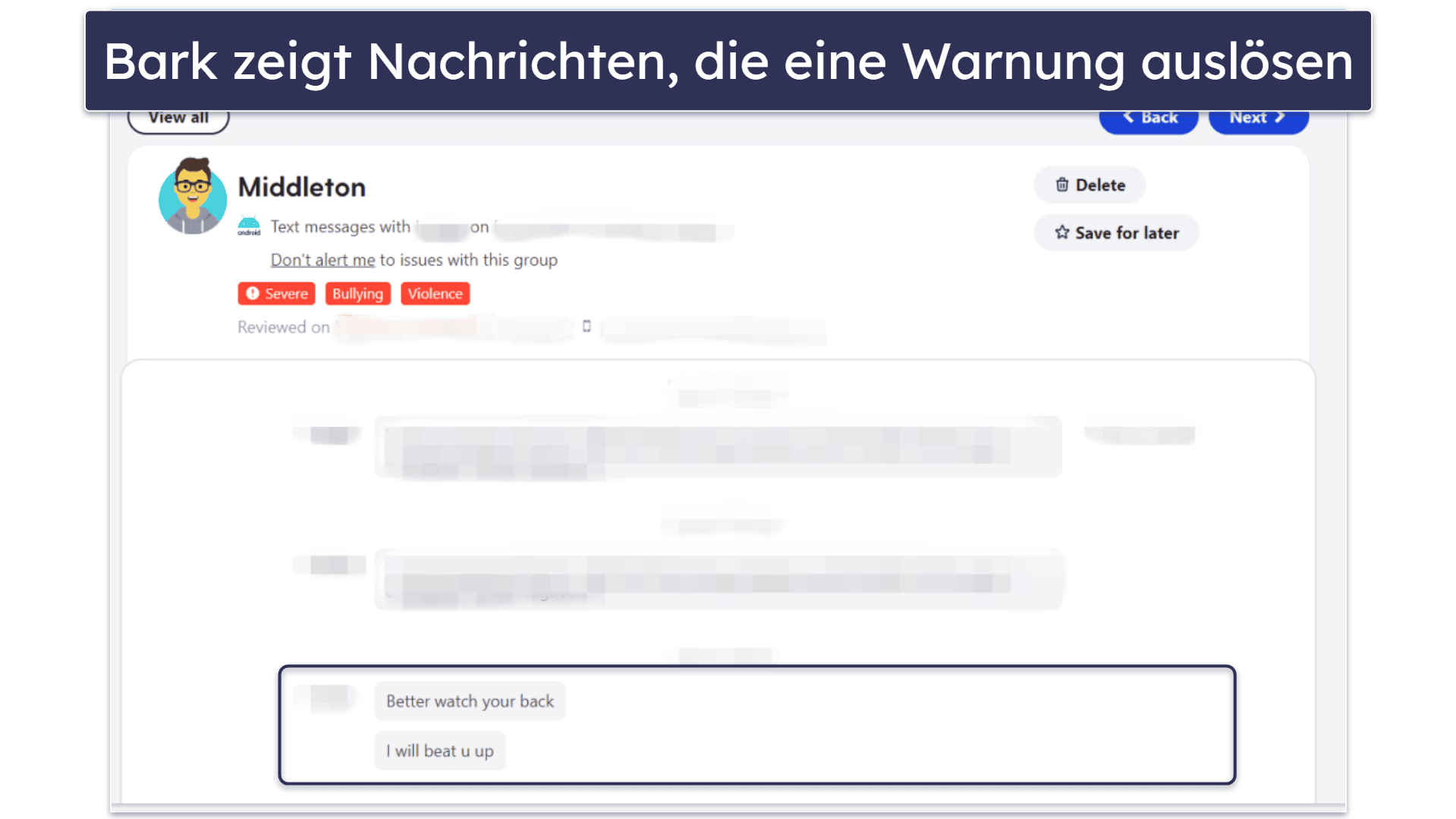 4. Bark — Gute Web-Überwachung unter Windows und für Social Media