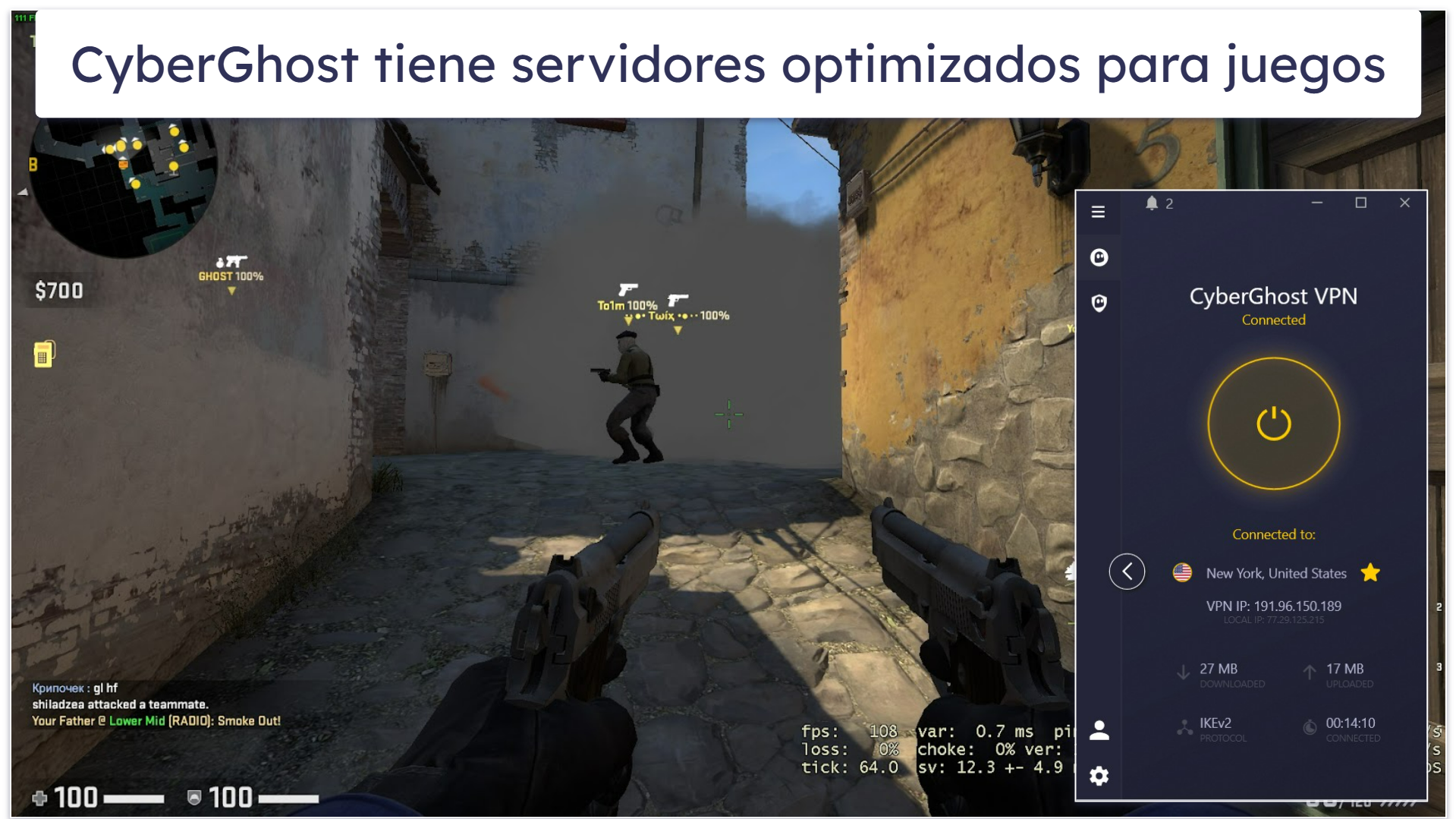 Gaming: CyberGhost VPN es la mejor opción
