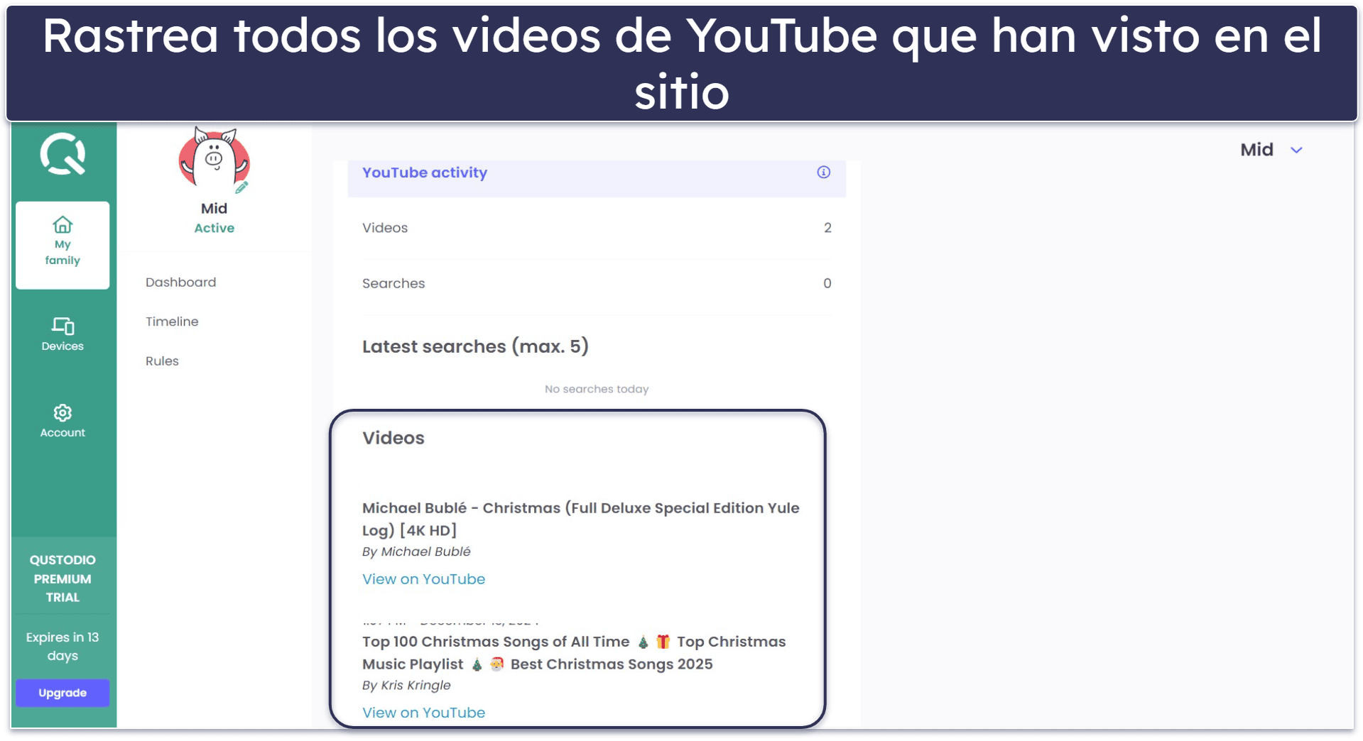 🥇 1. Qustodio: el mejor control parental Windows de 2026