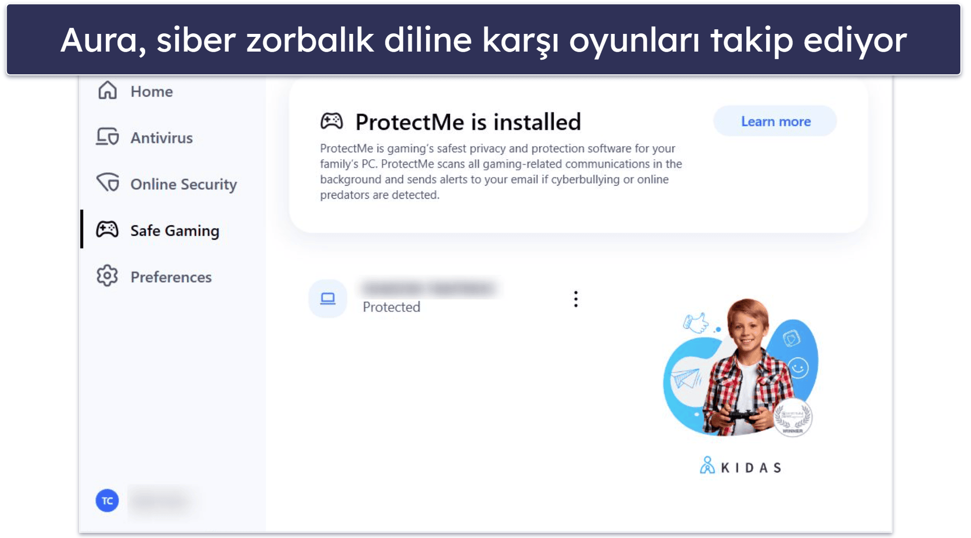 9. Aura – Oyun Oynarken Çocuklarınızın Güvenliğini Sağlayın (Sadece ABD)