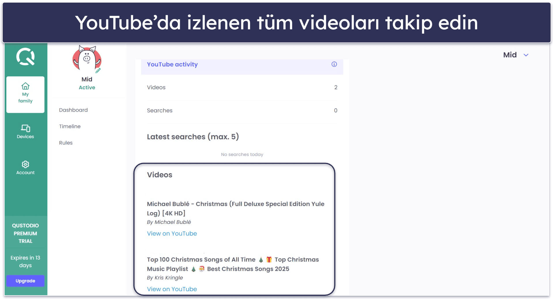 🥇 1. Qustodio – 2026 Yılının Windows İçin En İyi Ebeveyn Kontrol Programı