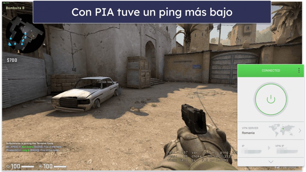Gaming — Ambas VPN ofrecen una experiencia excelente