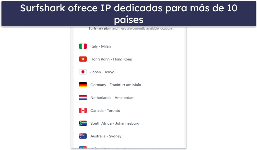 Servidores — Ambas VPN tienen redes de servidores excelentes