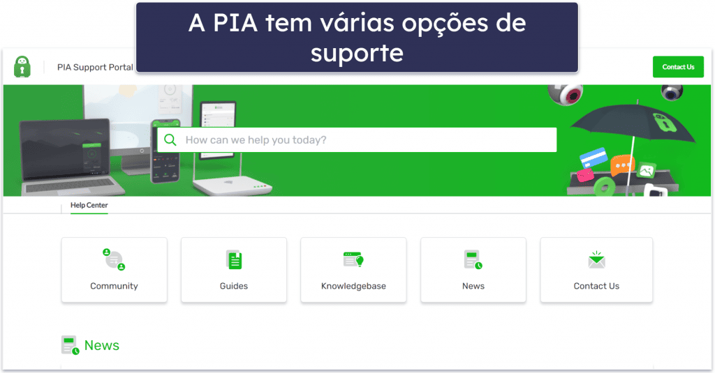 Suporte ao cliente — As duas VPNs têm excelente suporte ao cliente