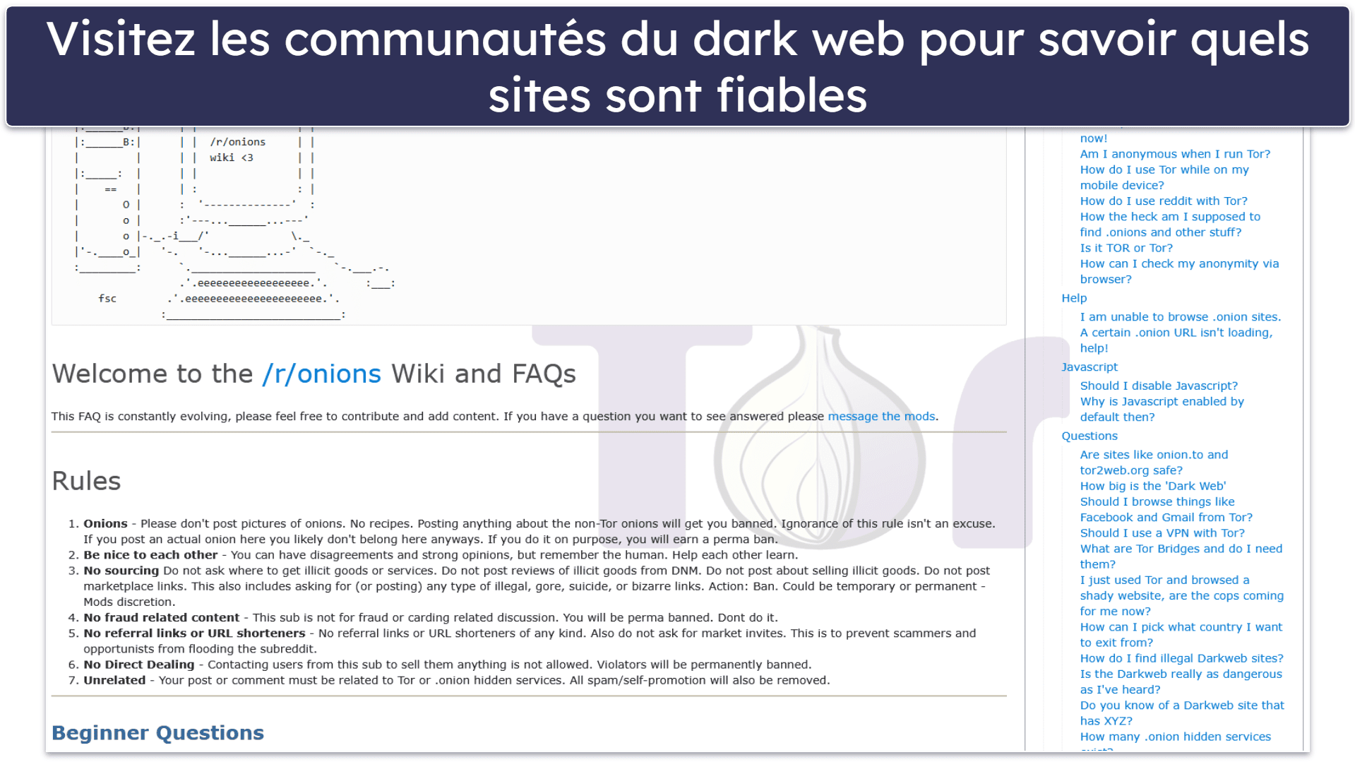 Astuces pour rester en sécurité sur le dark web