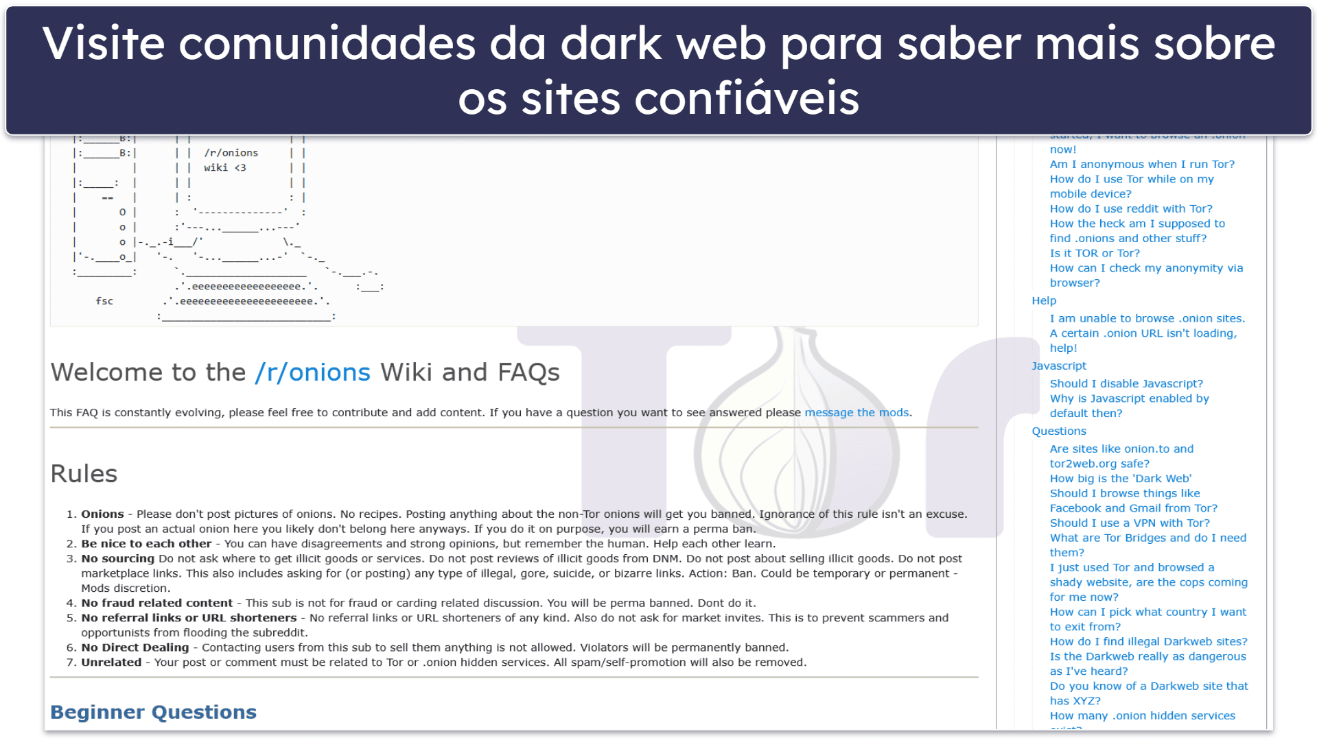 Dicas para se manter seguro na dark web