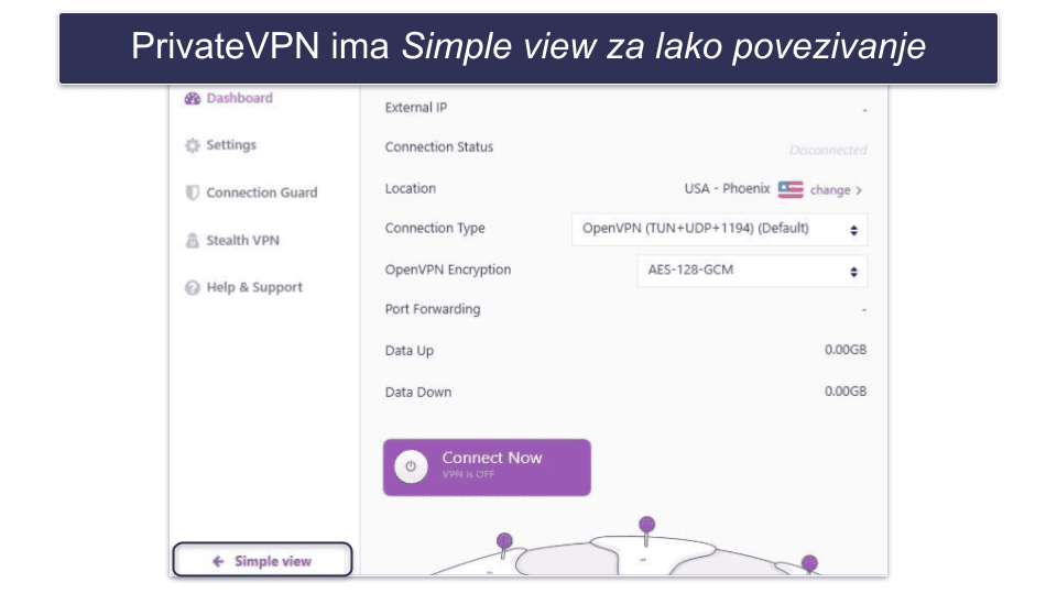 6. PrivateVPN: Dobar VPN za strimovanje