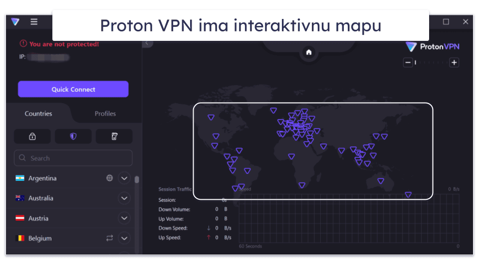 7. Proton VPN : Praktične funkcije za povezivanje i velike brzine