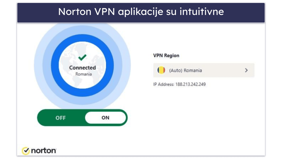 Bonus. Norton VPN: VPN pogodan za početnike a dobar za strimovanje