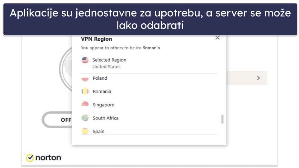 Bonus. Norton VPN: VPN pogodan za početnike a dobar za strimovanje