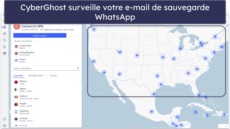 4. NordVPN : Un excellent VPN pour WhatsApp Web