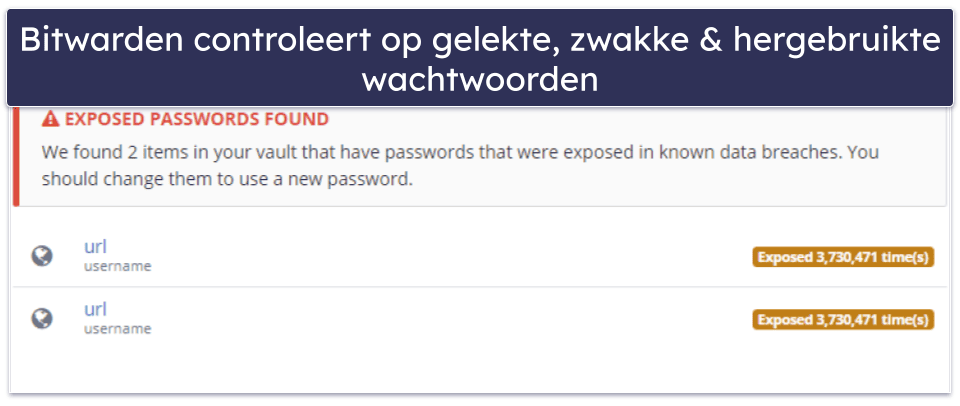 Bitwarden beveiligingsfuncties — een goede reeks aan functionaliteiten (inclusief een lokale hosting optie)