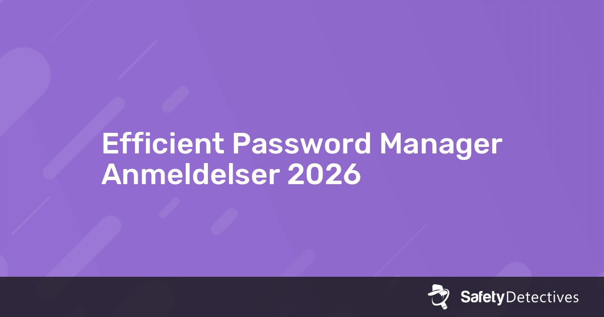 Efficient Password Manager anmeldelse 2026 – 6.4?